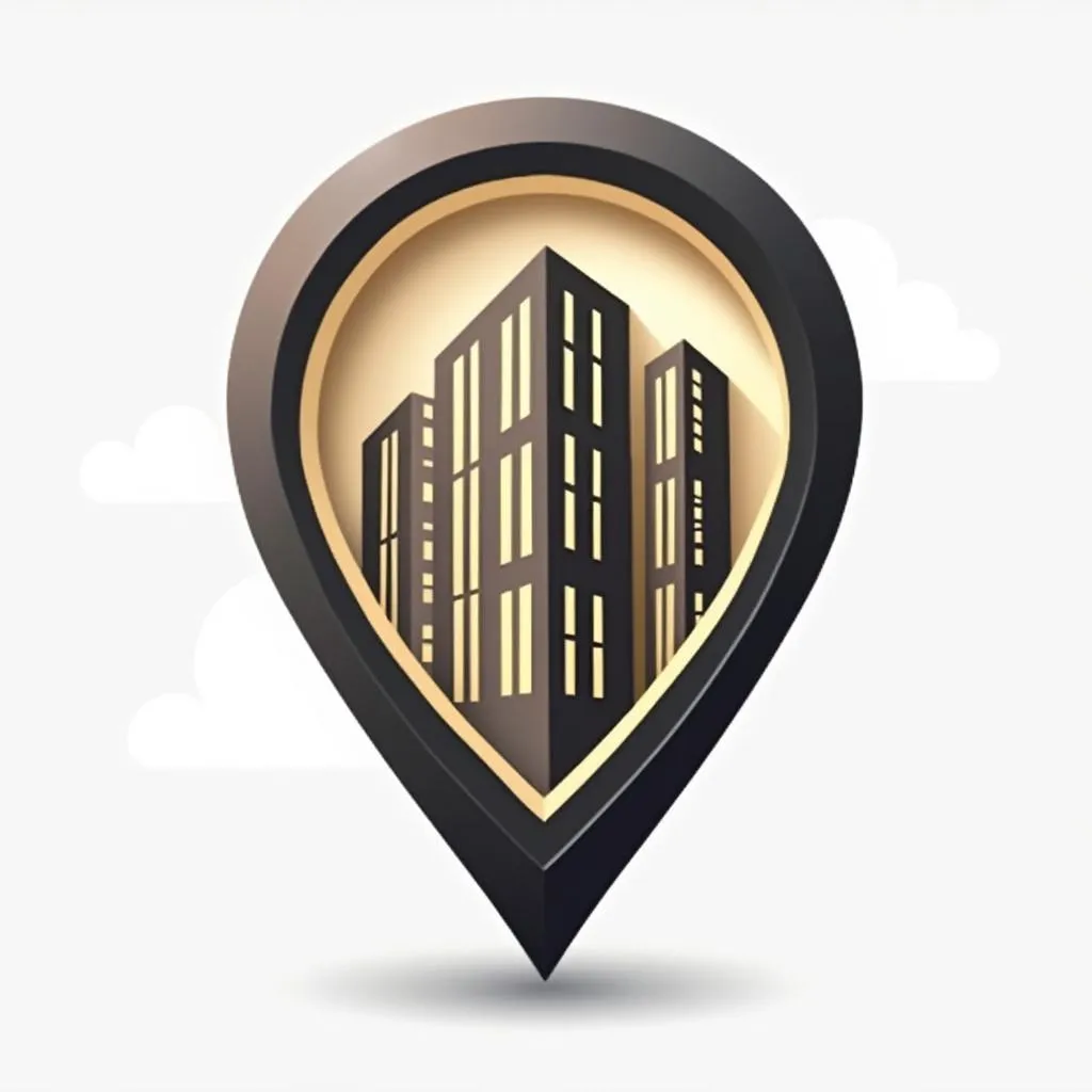 Ícone de localização premium