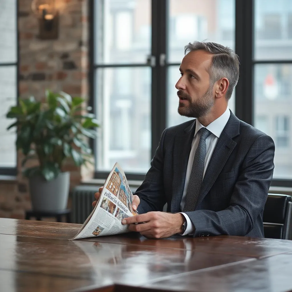 Entrevista com diretor da REAL ESTATE LIMITED em jornal econômico
